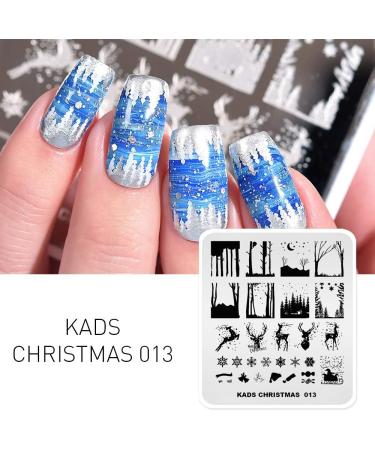 Christmas Snow Elk Nail Art Stamping Plate - Nature Series (CH013) - Buy Online on GoSupps.com