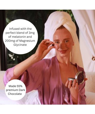 FGBG Dream Bite Sleep aid Chocolate Supplement | 3mg Melatonin | 200mg Magnesium Glycinate | 55% Premium Dark Chocolate | 30 Night Supply - Buy Online on GoSupps.com
