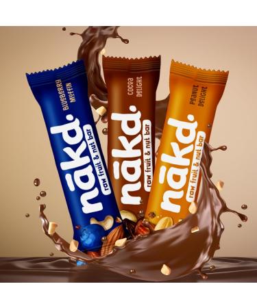 Cereal Bars Multipack with Nakd Yummy Mix Bars 24x 35g | Healthy Snacks for Kids and Adult | Gluten Free | Suitable for vegetarians | On The Go Snacks - Buy Online on GoSupps.com