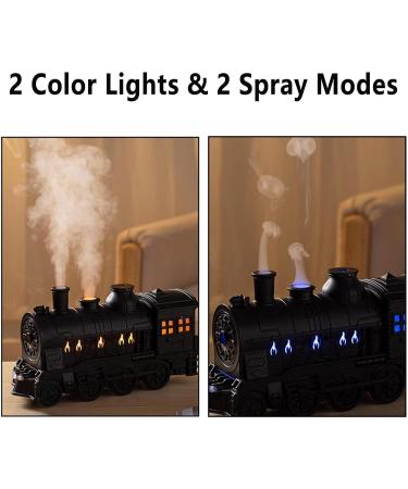 Essential Oil Diffuser Locomotive 300ml | Remote Control Humidifier for Bedroom Living Room & Office - Green & White - Buy Online on GoSupps.com