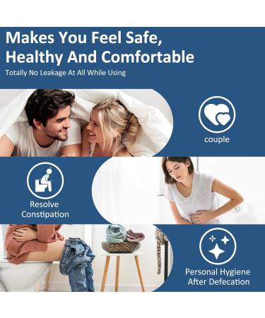 Douches Enema Kit for Men and Women - Anti Back-Flow, Reusable, Portable Enema Bulb for Constipation Relief - 150ml Blue - Buy Online on GoSupps.com