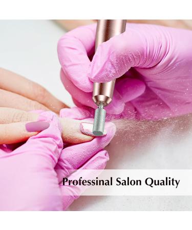 Nail Drill Adjustable Speed 20000RPM | Electric Manicure Pedicure Set with 6 Bits | Portable E File for Gel Acrylic Nails | 31 Sanding Bands | Beginner Friendly | Corded | Light Gold - Buy Online on GoSupps.com