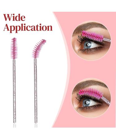 60 Pc Disposable Mascara Wand Set - 30 Diamond Empty Tubes & 30 Crystal Eyelash Brushes for Lash Extension - Makeup Tool Kit - Buy Online on GoSupps.com
