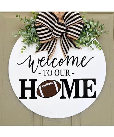 Round Welcome Stencils for Painting On Wood - Large Reusable Letters for Farmhouse Signs, Wall Art, and Door Mats - Buy Online on GoSupps.com