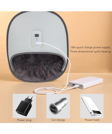 Heated Foot Warmers - USB Charging Fleece 3 Temperature Levels - Relieve Fatigue & Keep Feet Warm (Glacier Blue) for Winter Office Use - Buy Online on GoSupps.com