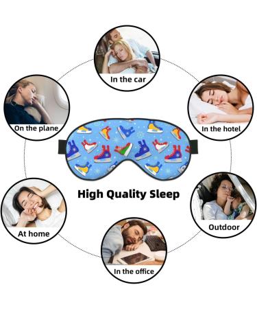 Shop Hockey Elements Creative Patterned Sleep Mask | Adjustable Breathable & Fashionable Eye Mask for Comfort - International Shipping Available - Buy Online on GoSupps.com