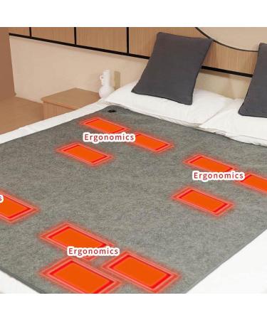 Jildouf Heated Felt Blanket | 160x150 cm Electric Heating Blanket for Cold Weather | Multifunctional Winter Bed Warmer - Buy Online on GoSupps.com