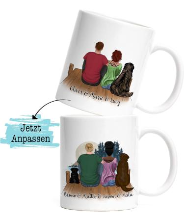 Personalized Dog Couple Mug - Perfect Gift for Dog Lovers | Custom Dog Mom & Dad Cup - Buy Online on GoSupps.com