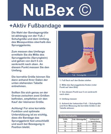 Nutrics Active Foot Support - Premium Ankle Support for Men & Women | Functional Padding & Belt System | Size M - Buy Online on GoSupps.com