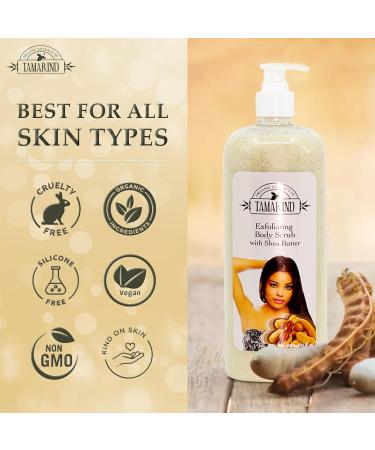 Organic Tamarind Extract Exfoliating Body Wash | 33.8 Fl oz | Nourishing with Tamarind Oil & Shea Butter - Buy Online on GoSupps.com