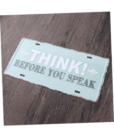 OSALADI Metal Signs Tin Signs Iron Sign Painting Iron Painting The Sign Decorations Three-Dimensional - Buy Online on GoSupps.com