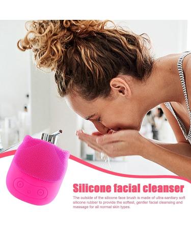 Face Wash Scrubber | Penguin Shape Electric Facial Cleansing Brush - Rechargeable Wash Brush for Deep Cleaning Skin Waterproof Skin Care Face Brushes Red - Buy Online on GoSupps.com