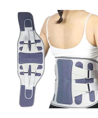 Lumbar Back Brace | Lower Back Support Strap Waist Lumbar Lower Back Support Belt for Women Men Back Reliever Spinal Belt Back Relief Strap Blue K