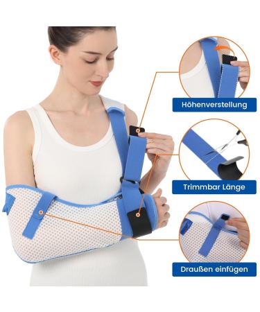 Willcom Arm Loop for Shoulder Injuries with Waist Belt - Breathable Immobilizer Support for Rotator Cuff Surgery - Right Arm (L) - Buy Online on GoSupps.com