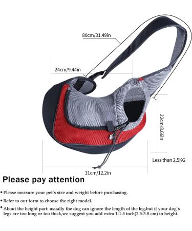 Pet Sling Carrier Hands-free Small Pet Pouch Bag Front Pocket Cat Dog Carrier Bag with Breathable Net Shoulder Tote Bag for Small Animals Dog Cat Puppy Doggy Outdoor Travel Walking Carrying - Buy Online on GoSupps.com