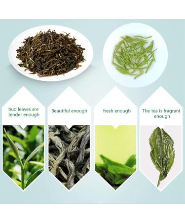 WOOXGEHM Jasmine Green Tea Strong Aroma Chinese Mao Jian Tea Yellow Color Selected Green Tea From the High Mountains Has the Effect of Cooling and Relieving the Summer Heat - Buy Online on GoSupps.com