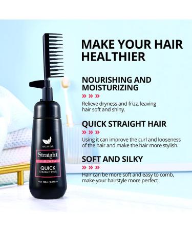 Nourishing Hair Straightening Cream 150ml - Smoothing & Correcting Formula with Comb | For All Hair Types - Buy Online on GoSupps.com