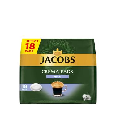 Jacobs Pads Crema Mild 90 Senseo compatible coffee pads Utz-certified 5-pack 5 x 18 drinks Crema mild (5 x 18 pads) crema mild 118 g (5 Pack)