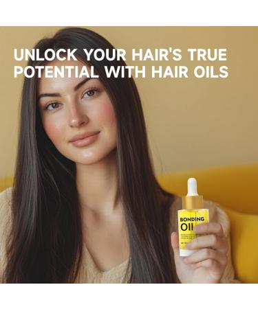 Hair Bonding Oil Hair Treatment Oil Deep Moisturizing Serum for Dry Damaged Thick Hair Hair Growth Oil High Shine Hair Oil  - Buy Online on GoSupps.com