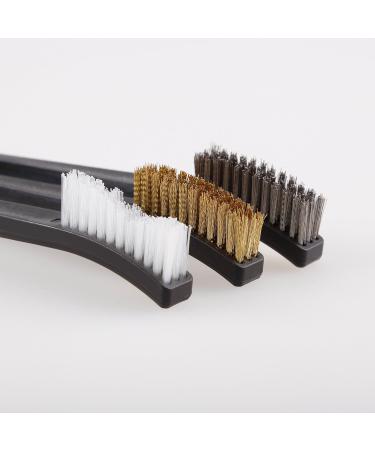 Tough Tactical Tools Weapons Cleaning Set | Nylon Brass & Steel Pistol Brushes | 3 Steel Pistols & 2 Polymer Picks for Firearms - Buy Online on GoSupps.com