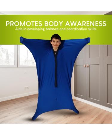 FDMT Sensory Sock for Kids -Exploration Body Sock for Body Balance & Coordination Skills -Durable Lightweight & Breathable 4-Way Spandex Fiber Sensory Sock (85 x 67CM - 2 to 4 Years Old) Extra Small Blue - Buy Online on GoSupps.com