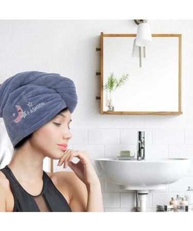 Microfiber 4-Part Hair Towel Set | Soft Absorbent Quick-Drying Turban for Curly Hair | Ideal for Wet Hair Care - Buy Online on GoSupps.com