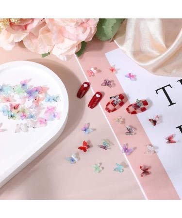 Abeillo 50Pcs Butterfly Nail Charms Micro Resin Butterflies Shape Nail Gems 3D Nail Art Charms Nail Decoration Supplies for Women Girls Manicure - Buy Online on GoSupps.com