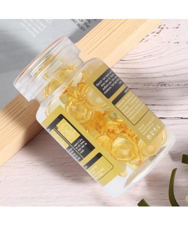 Essential Oil Capsules Vitamins for Hair Care Moisturizing Anti-Frizz Repairing Damage Hair Jojoba Oil 30 Pieces for Dyeing and Perming (Yellow) - Buy Online on GoSupps.com