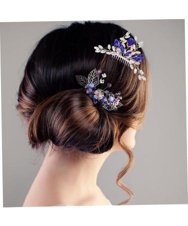 Angoily Bridal Hair Comb Tiara Hair Teasing Comb Hair Decor Accessory Pearl Tiara Wedding Hair Comb Bridal Headdress Golden Hair Accessories Western Style Rhinestones Bride - Buy Online on GoSupps.com