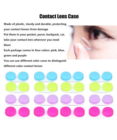 16-Piece Colorful Contact Lens Containers - Large Dual Eye Storage for Travel & Outdoor Activities - Buy Online on GoSupps.com