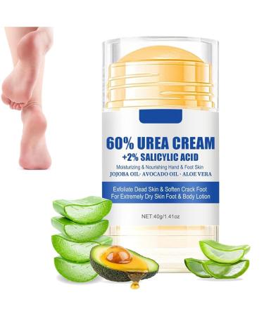 YOKIKIYO Moisturizing and anti-cracking foot cream, exfoliating for the skin, 60% urea plus 2% salicylic acid for dry, cracked heels and feet