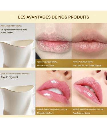 Rouge L vres Changeant de Couleur Brillant L vres Longue Tenue Changement de Couleur 3 Pi ces de Produit de Maquillage pour Hydratant et Anti Trace pour les Femmes au - Buy Online on GoSupps.com