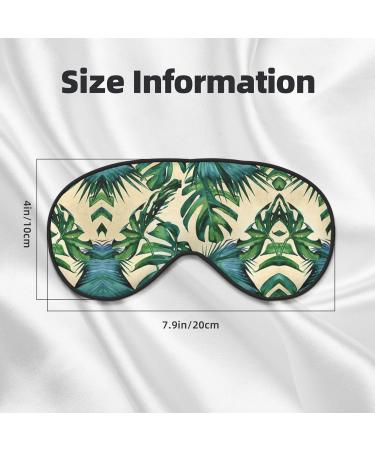 Green Banana Leaves Eye Mask - Soft Breathable Sleep Patch for Women | Perfect for Travel & Relaxation - Buy Online on GoSupps.com