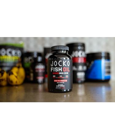 Jocko Fuel Omega 3 Fish Oil Supplement 2000mg - Burpless Fatty Acid Supplement Wild Caught Powerful Antioxidant with Astaxanthin (60 Capsules) 60 Count (Pack of 1) - Buy Online on GoSupps.com