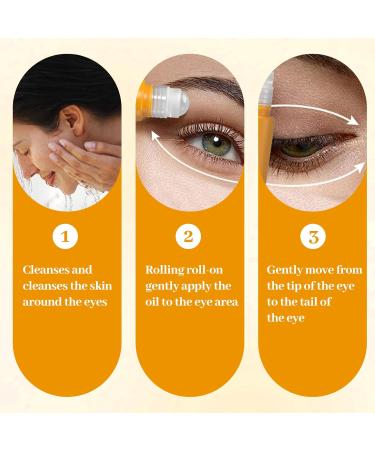 Lot de 5 s rums pour les yeux la lut ine huile essentielle de lut ine hydratante et nourrissante pour les yeux raffermissement des yeux gonflement et cernes (8 ml x 5) - Buy Online on GoSupps.com