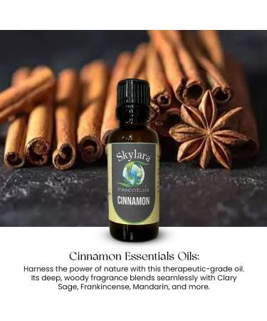 Organic Natural Cinnamon Essential Oil for Calming Aroma Diffuser Candle Making | Long - Lasting Housewarming Gifts Thanksgiving and Christmas 10ml Cinnamon 10ml (0.33 Fl Oz) 0.33 Fl Oz (Pack of 1) - Buy Online on GoSupps.com
