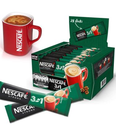 NESCAFE 3in1 STRONG 112 SACHETS (14 g/sachet) WHOLESALE EU MADE LONG DATE FRESH STOCK INSTANT COFFEE