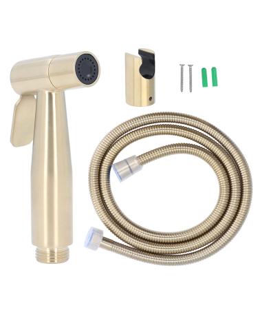 Hand bidet set bidet sprayer stainless steel G1/2 adjustable water pressure portable space-saving simple installation hand-bid-spray sprayer gold