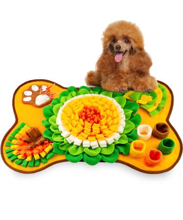 GoxRunx Snuffle Mat for Dogs, Pet Snuffle Mat for Small and Medium Dogs, Interactive Sniff Mat Feeding Mat for Puppies, Slow Feeder Dog Treat Mat for Training and Stress Relief