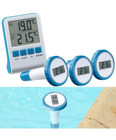 Infactory Pool Thermometer Radio - Advanced 3-in-1 Digital Pond & Pool Thermometer with LCD Receiver | IPX8 Waterproof - Buy Online on GoSupps.com