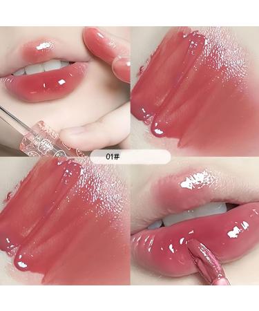 5pcs Mirror Water Lip Gloss Set - Cute Bear Jelly Lipstick Moisturizing Long Lasting Korean Style Liquid Lipstick Multicolor Hydrating Lip Stain Gift Set - Buy Online on GoSupps.com