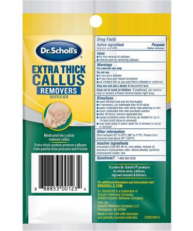 Dr. Scholl's Callus Removers Extra Thick - 24 Pads (Pack of 6) - Buy Online on GoSupps.com