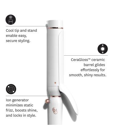 Buy T3 Switch Kit Professional Ionic Curling Iron - 3 Interchangeable Barrels Adjustable Heat White/Rose Gold | Best for Curls & Waves - Buy Online on GoSupps.com
