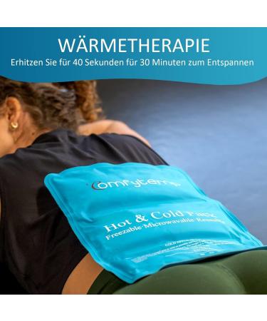 ComfyTemp Large Cooling Pads Gel - 27x37 cm Velcro Cold/Hot Compress for Shoulder Neck Back & Knees - Buy Online on GoSupps.com
