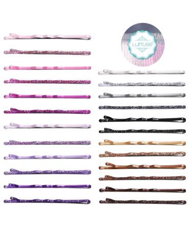 Lurrose 96Pcs Color Glitter Bobby Hairpins - Stylish Hair Clips for Girls & Women - International Shipping Available - Buy Online on GoSupps.com