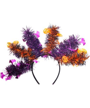 Halloween Headbands Pumpkin Ghost Bat Skeleton Colorful Wool Strips Halloween Hair Bands Halloween Accessories for Adults Halloween Headwear Favors Bat Pumpkin - Buy Online on GoSupps.com