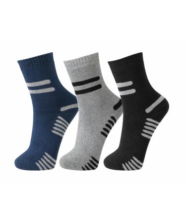 BestSale247 6 or 12 pairs of men's thermal socks warm thick winter sports socks ski work socks cotton 43-46 6 pairs / color mix