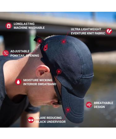 Headsweats Women's Performance Race Hat Baseball Cap - Black, One Size - Buy Online on GoSupps.com
