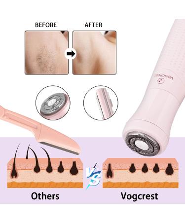 2 in 1 Rechargeable Eyebrow Trimmer and Facial Hair Remover for Women - Painless Hair Removal Tool for Eyebrows, Lips, Body, and Face - Buy Online on GoSupps.com