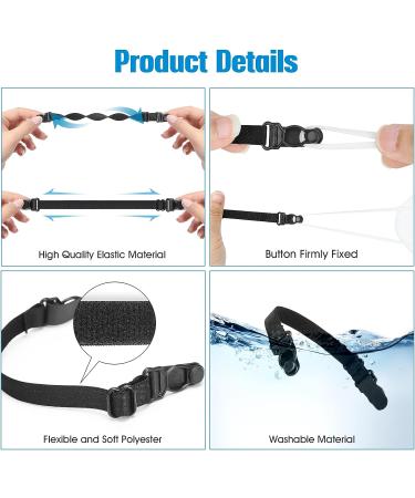 DORART Mask Extender Ear Savers - Adjustable Black Band for Face Masks - 10PCS - Buy Online on GoSupps.com